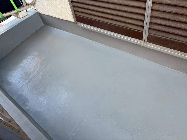 明石市　ベランダ防水施工完了